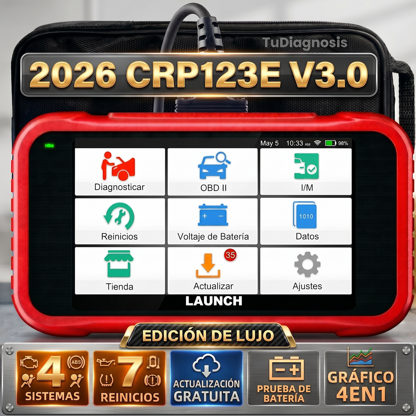 LAUNCH CREADER PROFESIONAL 123ELITE V3.0 2026